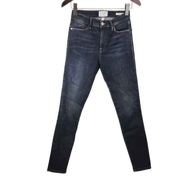 Frame‎ Denim Le High Skinny Jeans Women's Size 26 Blue Denim - Picture 1 of 10